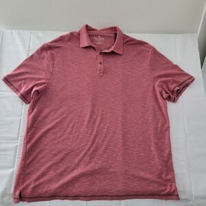 Nat Nast Men’s Short Sleeve Polo Shirt XXL Red Rayon Blend Casual Golf